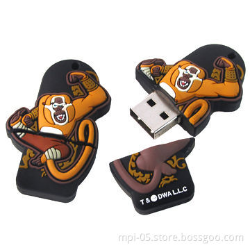 Cartoon silicone USB flash drive